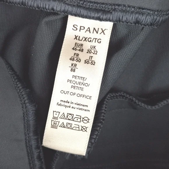 Spanx Pants Womens XL Petite Blue Out Of Office Cargo Jogger Athletic Athleisure - Picture 2 of 10